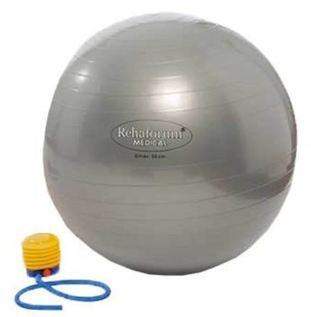 Gymnastikball Rehaforum 65 cm silber metallic