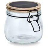Zeller Vorratsglas m. Bügelverschluss, 500 ml, Kiefer, ca. Ø 11 x 10,2 cm, Aufbewahrung, Glasbehälter, Vorratsdose