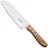 Windmühlenmesser Santoku Kochmesser 18 cm Braun