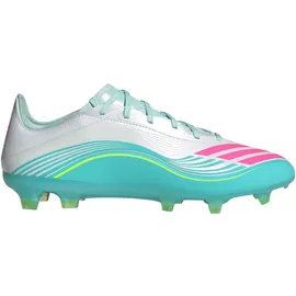 adidas F50 Messi Pro FG FG Herren Cloud White/Lucid Pink/Flash Aqua 48 2/3