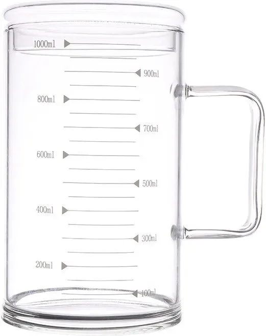 BJ 1000ml Glasteetasse mit Messskala