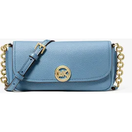 Michael Kors Nolita Small Umhängetasche Leder Blue