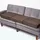 Homescapes Sitzkissen Bezug 150 x 50 x 10 cm Braun 1 St.