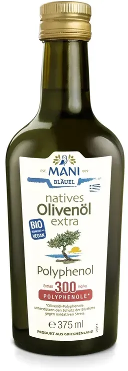 Natives Olivenöl extra - Polyphenol - Mani - bio & roh (0.375l)