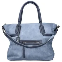 Rieker Damen Shopper Schulterriemen Tragegriffe Handtasche H1506, Farbe:Blau - Blau