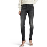 G-Star RAW Damen 3301 Skinny Jeans, Schwarz (worn in black moon D05175-D431-G108), 30W / 34L