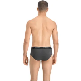 Puma Basic Slips dark grey melange/black XL 2er Pack