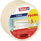 Tesa Maler-Krepp Premium Classic 50 m x 30 mm), 2 Stück