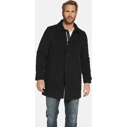 Langjacke JAN VANDERSTORM "Mantel NORMEN", Herren, Gr. 66, blau (dunkelblau), Obermaterial: 95% Polyester PES. 5% Wolle WO., casual, comfort fit, Jacken