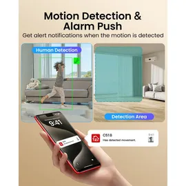 ZOSI C518 2K WLAN Überwachungskamera Weiß