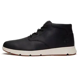 Timberland Mens Mid Lace Up Sneaker blk full grain 9.5