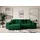 altdecor Ecksofa ESKAR-L Cord 2-Sitzer Dunkelgrün