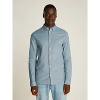 Tommy Jeans Herren Hemd Slim Stretch Oxford Shirt«, mit Flaglabel auf der Brust