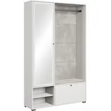 Home Affaire Garderoben-Set 117,3 x 190 x 33 cm weiß / weiß