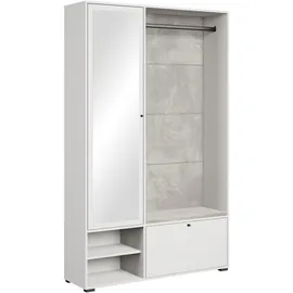 Home Affaire Garderoben-Set 117,3 x 190 x 33 cm weiß / weiß