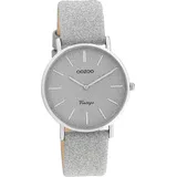Oozoo Damen Uhr C20200 Analog Quarzuhr Armband silber Vintage Series D2UOC20200 - Silber