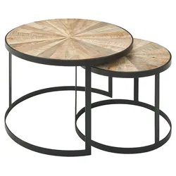 Couchtisch ''Wohnling'', Hellbraun, 2-teilig