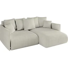 altdecor Ecksofa Cord 4-Sitzer Creme