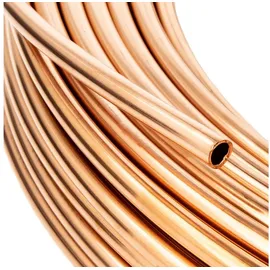 tecuro Kupferrohr, weich R220, ral-dvgw, - 6 x 1,0 mm, Meterware als Ring gewickelt, nach en 1057, dvgw