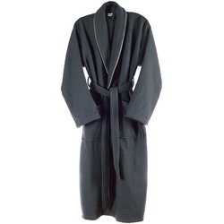 WellHome - Bademantel L/XL Bienenwaben 100% Baumwolle in Grau