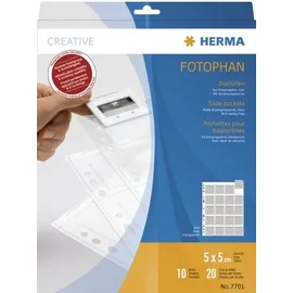 Herma Diahüllen für Kleinbild-Dias, Folie klar