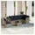 vidaXL Gartensofa-Set 7-tlg. grau Polyrattan