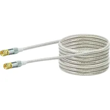 Schwaiger SAT Anschlusskabel 110 dB 10 m Transparent