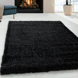 Teppiche Brilliant 4200 Hochflorteppich 80 x 150 cm schwarz