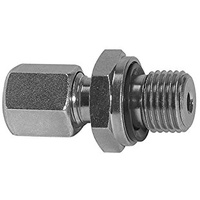 Riegler Gerade Einschraubverschraubung, G 1/4 a., Rohr- Ø8, Stahl