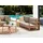 Beliani TIMOR Gartensofa 2-Sitzer braun/grau/beige