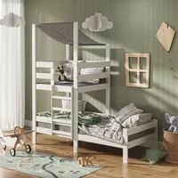 VitaliSpa Kinderbett Tom, 90x200cm Spielturm Bett Spielbett Jugendbett Hausbett