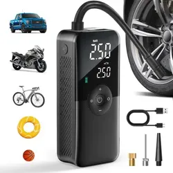 CARSUN Wiederaufladbare Luftpumpe Reifen Inflator Kompressor Cordless Auto Reifen Inflator Für Fahrrad Bälle