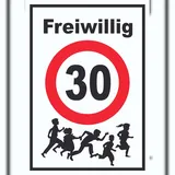 HB-Druck Freiwillig 30 Schild Spielende Kinder A3 (297x420mm)