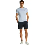 Tommy Hilfiger Slim Fit T-Shirt Kurzarm Stretch Tee Rundhalsausschnitt, Blau (Breezy Blue), 3XL