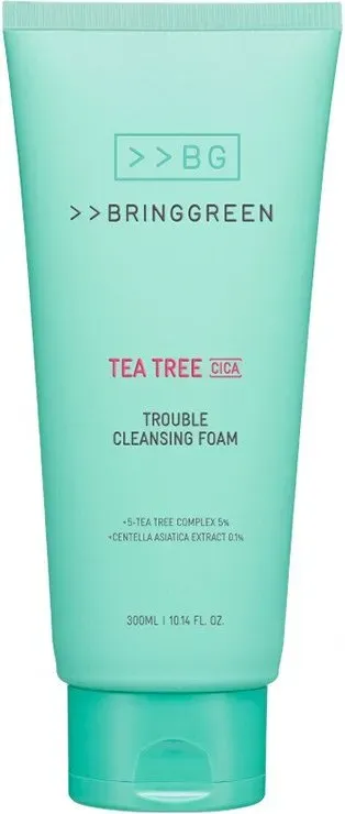 BRING GREEN Tea Tree Cica Trouble Reinigungsschaum - Beruhigend & fettregulierend - 300ml