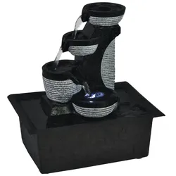 vidaXL Zimmerbrunnen mit LED Polyresin