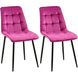 CLP Stuhl, Lila, Textil, 47x89x61 cm, Esszimmer, Stühle, Esszimmerstühle, Vierfußstühle