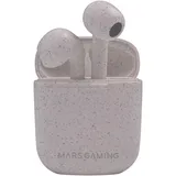 Mars Gaming MHI-ECO, Drahtloses TWS Headset, Bluetooth 5.1, Mikrofon, Bio-Material Wheat Straw, MHIECO, Grau, One Size