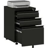 Vinsetto Rollcontainer 39 x 48 x 60 cm schwarz