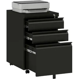 Vinsetto Rollcontainer 39 x 48 x 60 cm schwarz