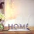 FineBuy Home Schriftzug Deko Wohnzimmer Tisch Dekoration Alu Aluminium Wohndeko