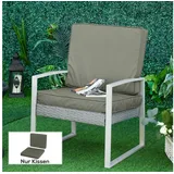 Outsunny Sitzkissen 56 x 52 cm Dunkelgrau