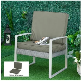 Outsunny Sitzkissen 56 x 52 cm Dunkelgrau
