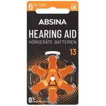 Absina Hörgerätebatterie ZA 13 1,4 V 6 St.