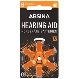 Absina Hörgerätebatterie ZA 13 1,4 V 6 St.