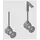 Vitra Befestigungsset 316565YP1TE für 5174, 5675, 5676, 7672, für Wand-WC