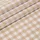 Homescapes Baumwollstoff Meterware kariert Beige/Weiß 150 cm