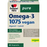 Doppelherz Pure Omega-3 1075 vegan Algenöl + Leinöl Kapseln 80 St.