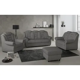 Home Affaire Hocker Boston 100% Polyester 68 x 45 x 68 cm Grau