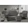Home Affaire Hocker Boston 100% Polyester 68 x 45 x 68 cm Grau